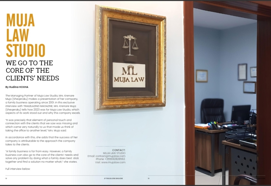 Muja Law Firm is featured in Trailblazing Magazine!